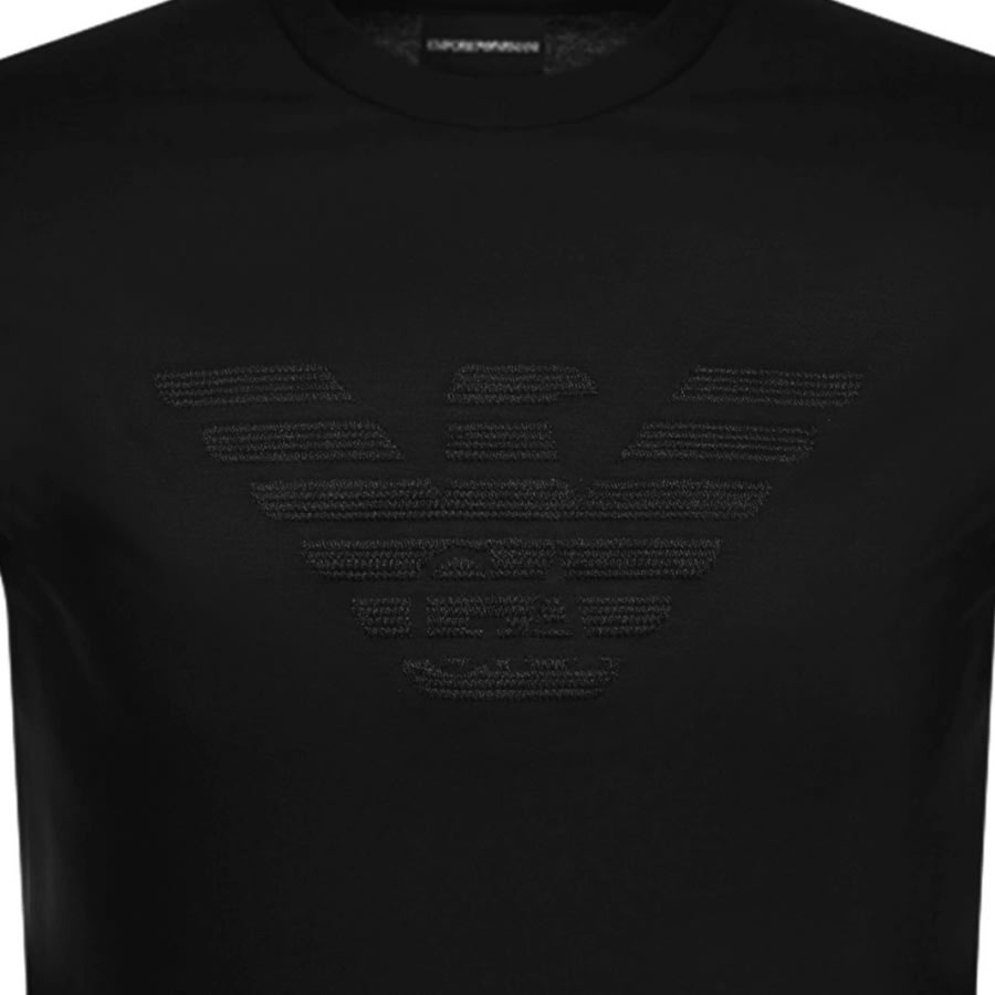 Alternative Image for ProductEmporio Armani Crew Neck Logo T Shirt Black3